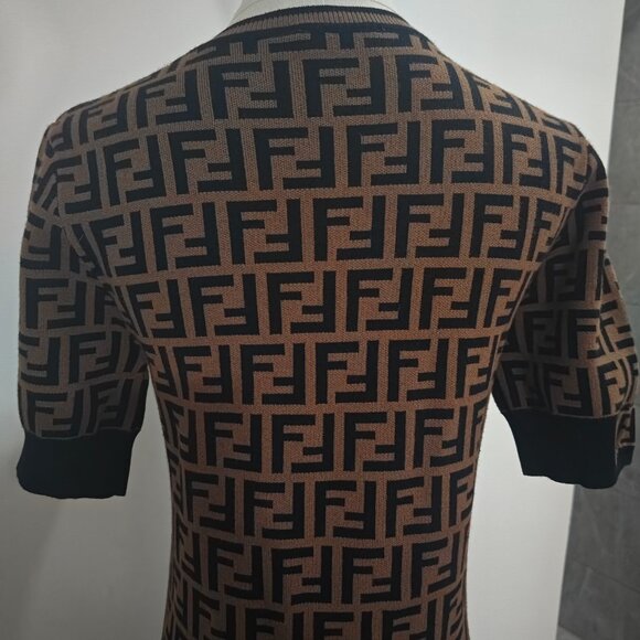 Fendi FF-Jacquard Midi Dress - Picture 5 of 10
